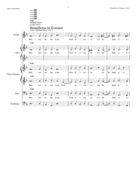 Benedictus in D minor