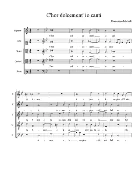 C'hor dolcement' io canti