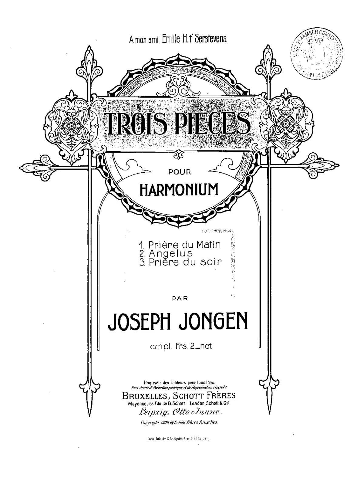 Trois Pièces pour Harmonium - Page 1