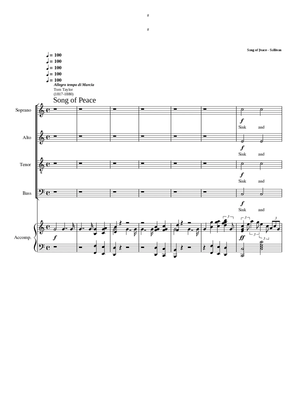 Song of Peace - Page 1