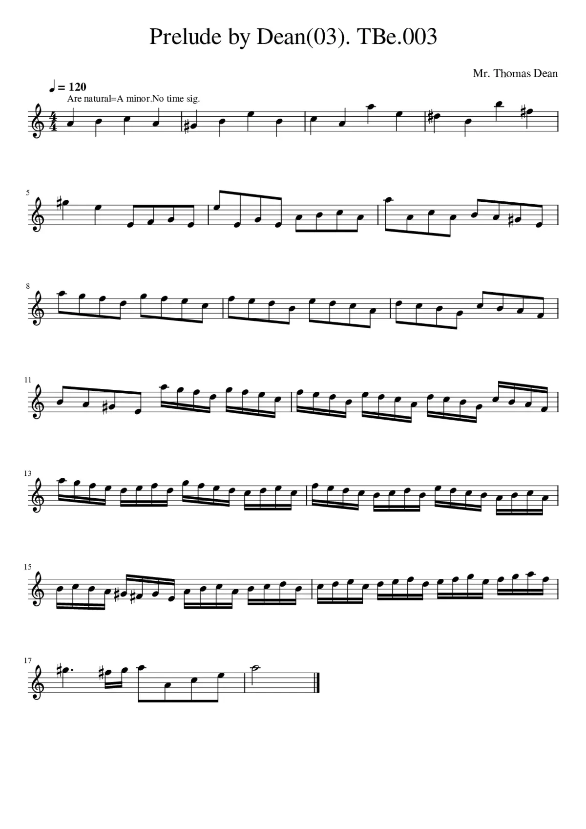 Prelude by Dean(03). TBe.003 - Page 1