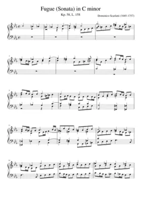 Fugue (Sonata) in C minor K.58 L.158