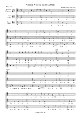 Alleluia. Vespere autem Sabbathi