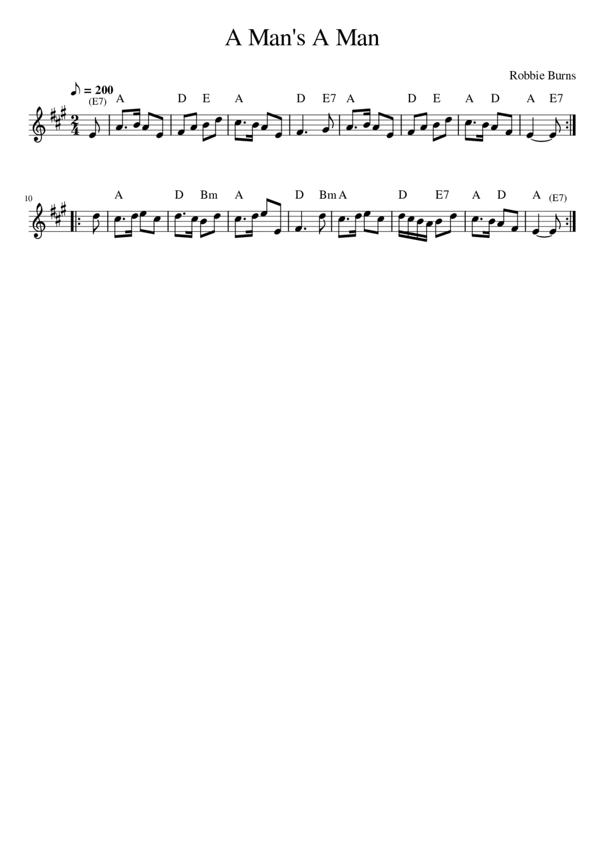 A Man's a Man For a' That - Page 1