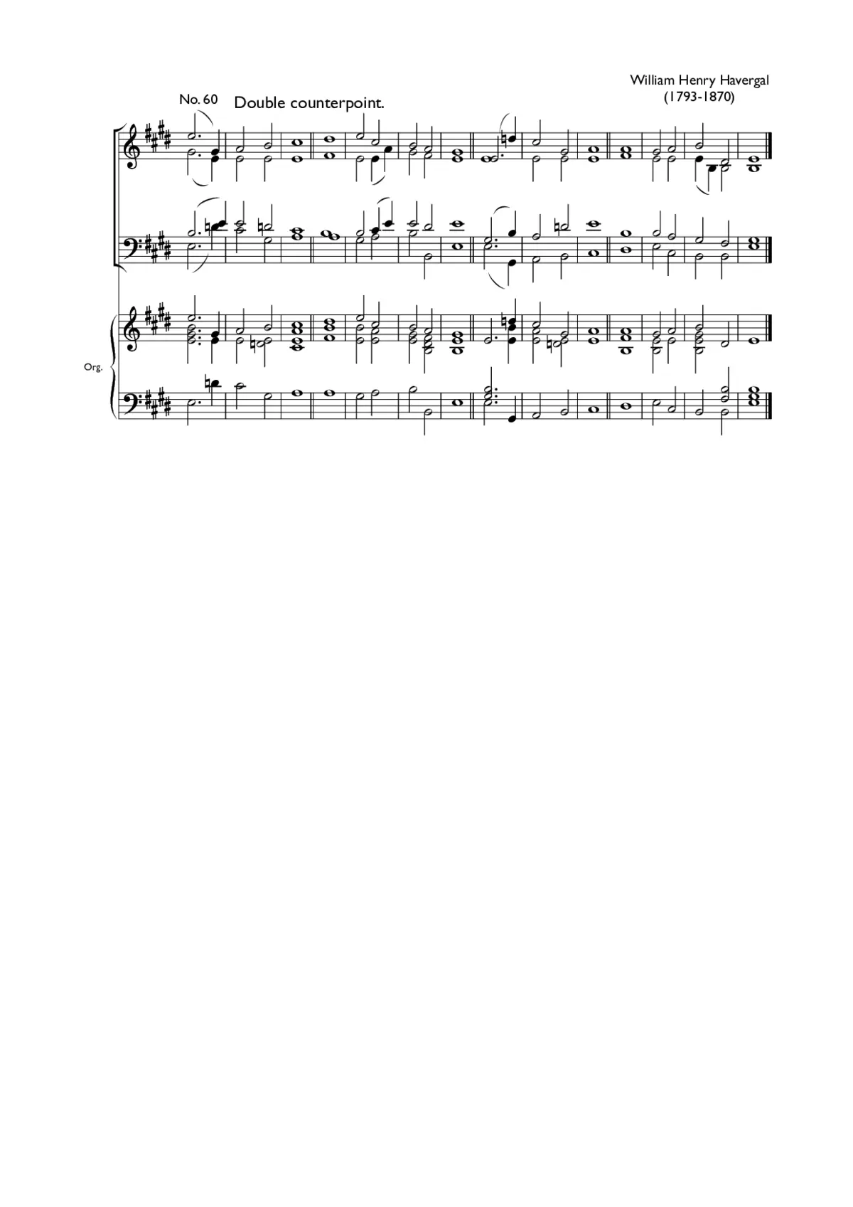 Double chant in E major II - Page 1