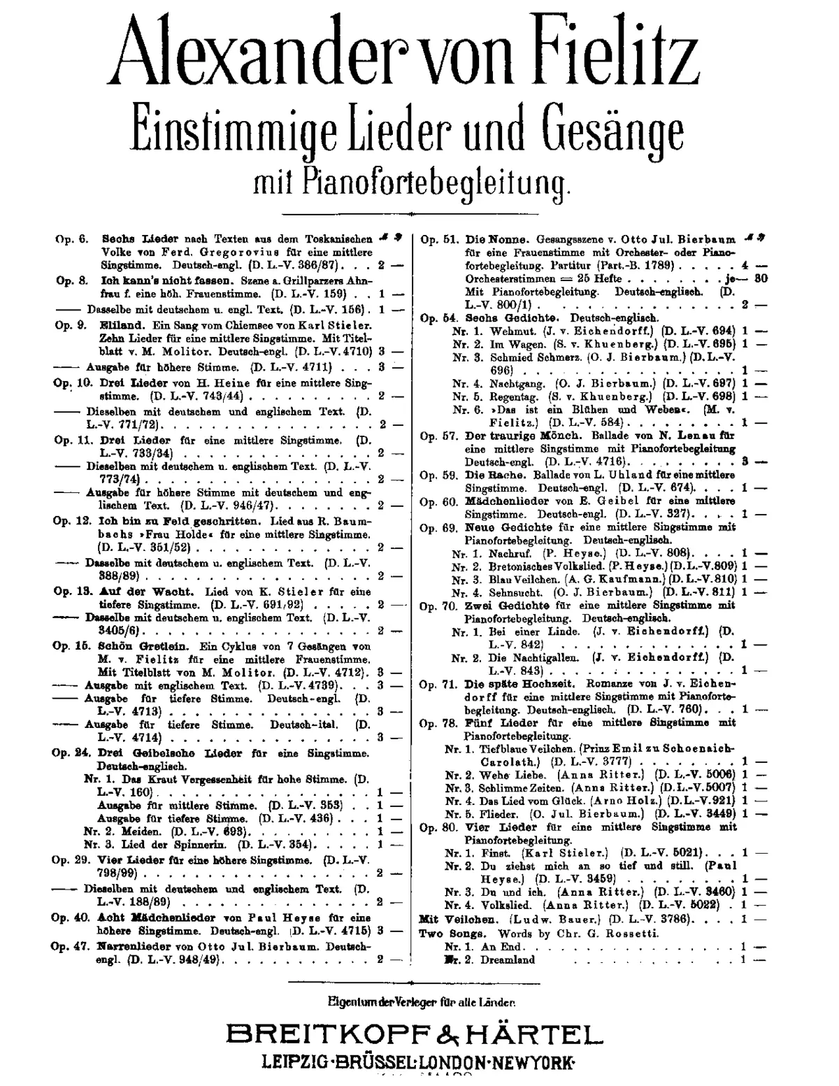 3 Geibelsche Lieder - Page 1