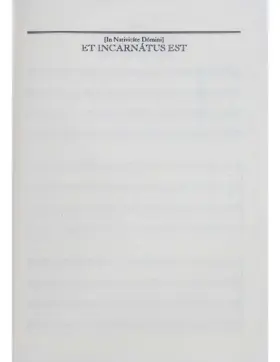 Et incarnatus est