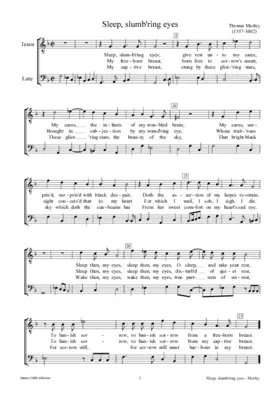 Sleep, slumb'ring eyes