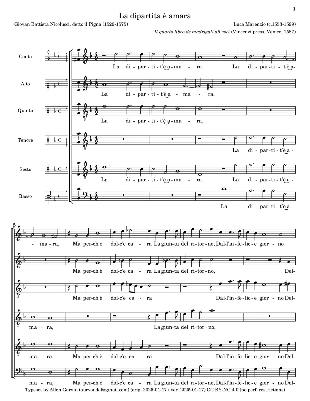 La dipartita è amara - Page 1