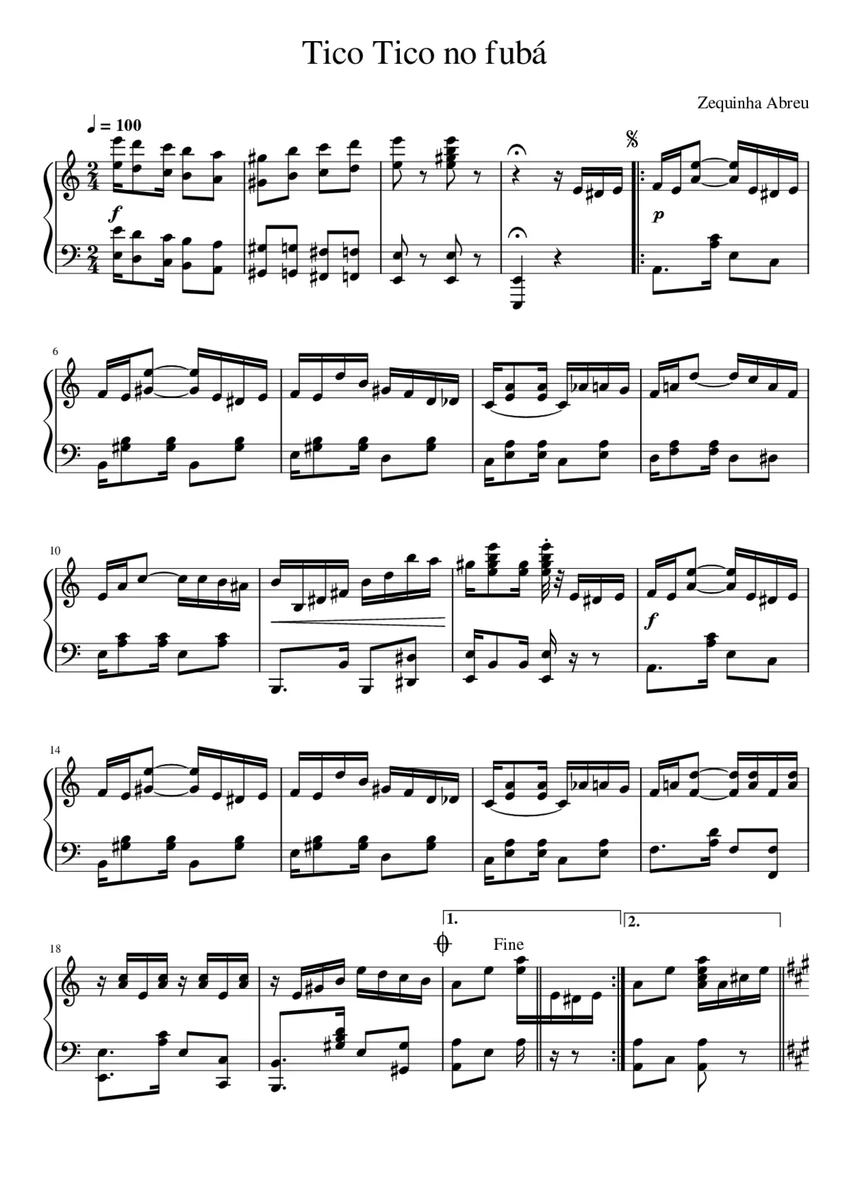 Tico-Tico no Fubá - Page 1