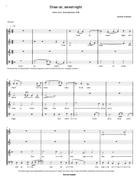 Draw on, Sweet Night