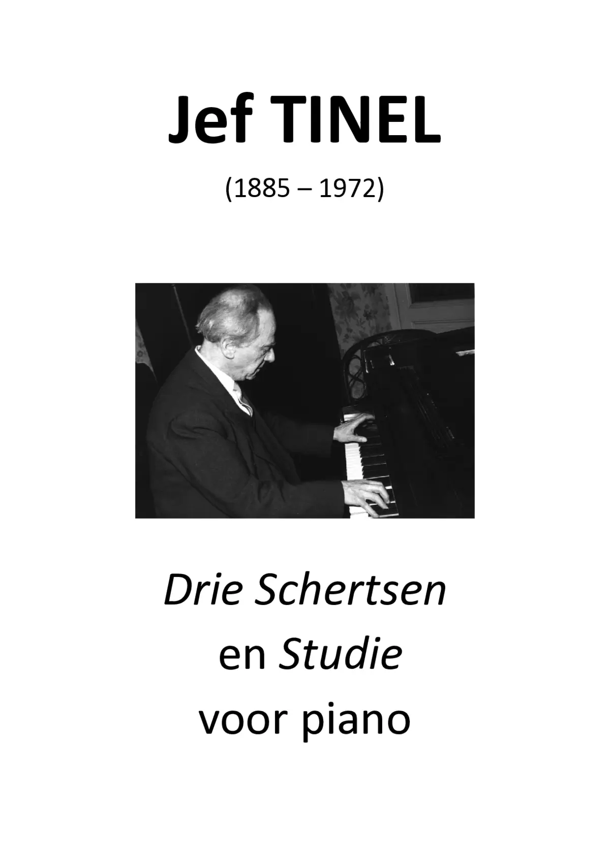 3 Schertsen en een Studie voor piano - Page 1