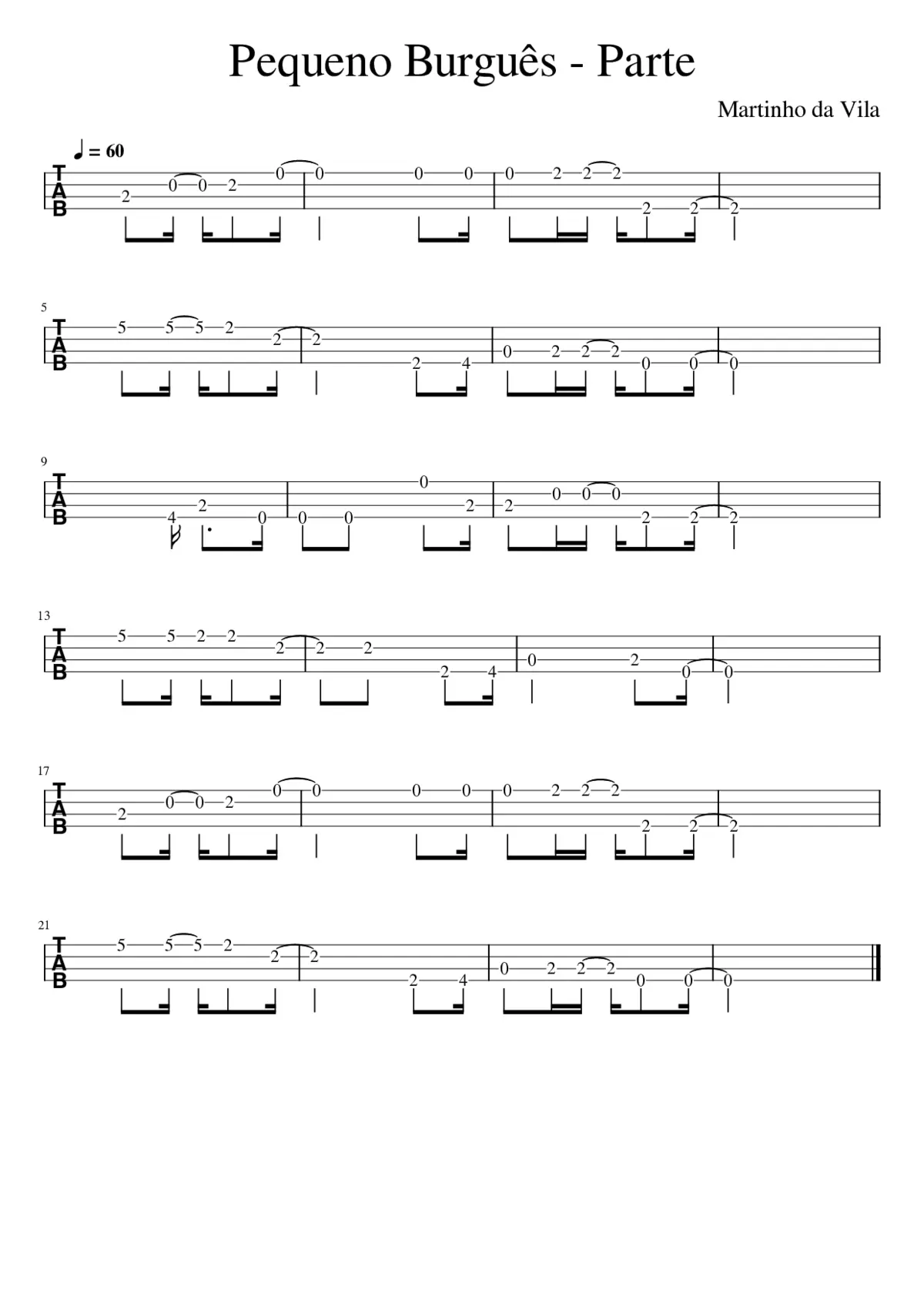 Pequeno Burguês - Page 1