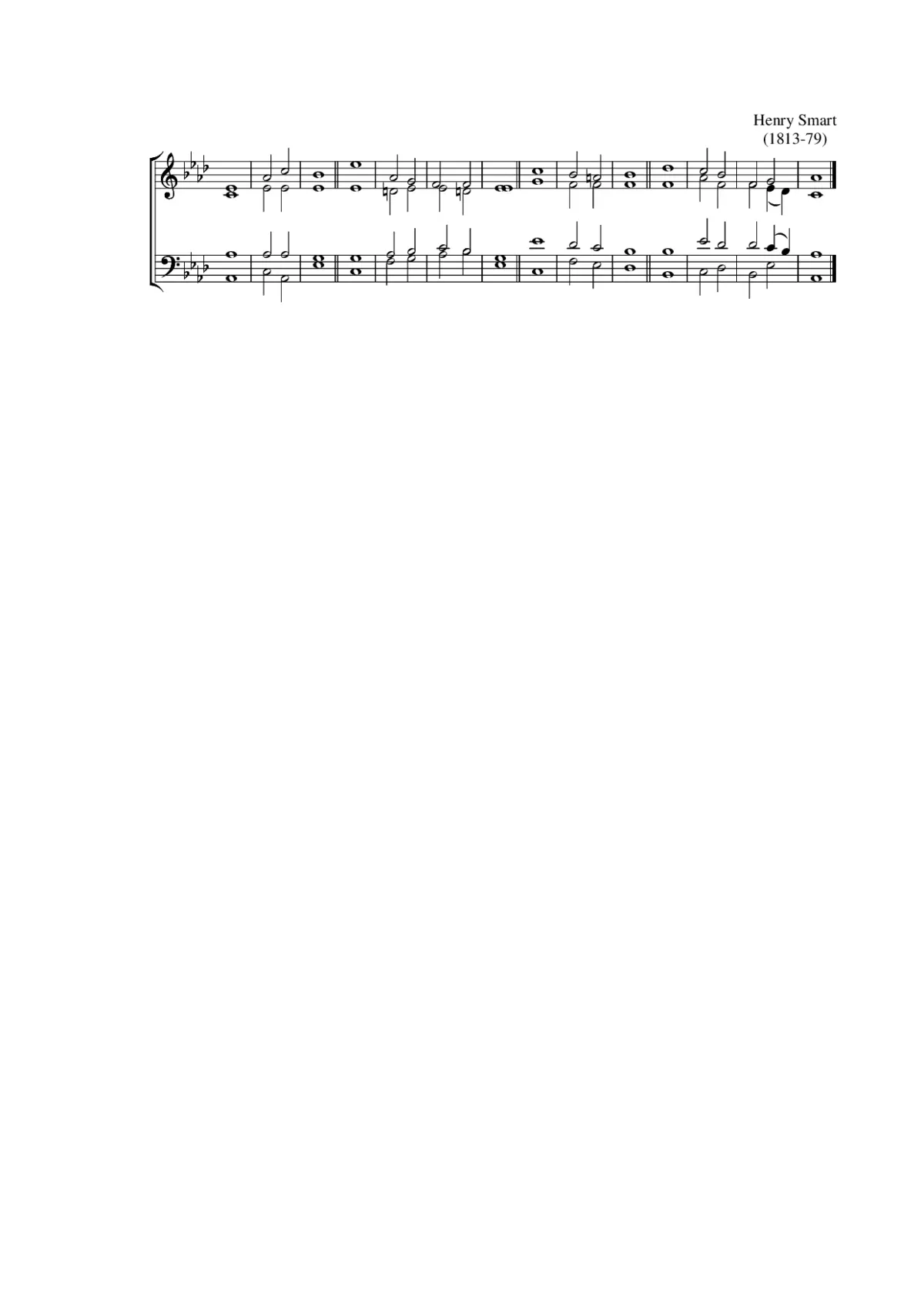 Double chant in A-flat Major - Page 1