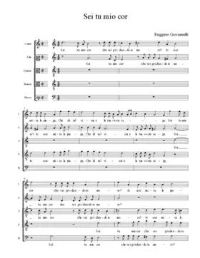 Sei tu mio cor