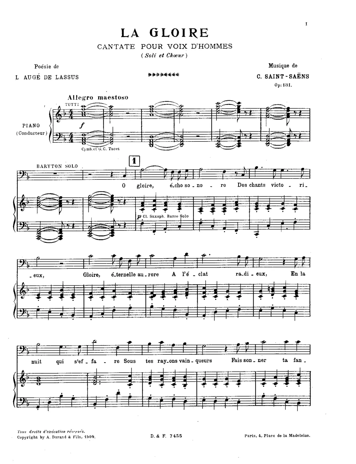 La gloire - Page 1