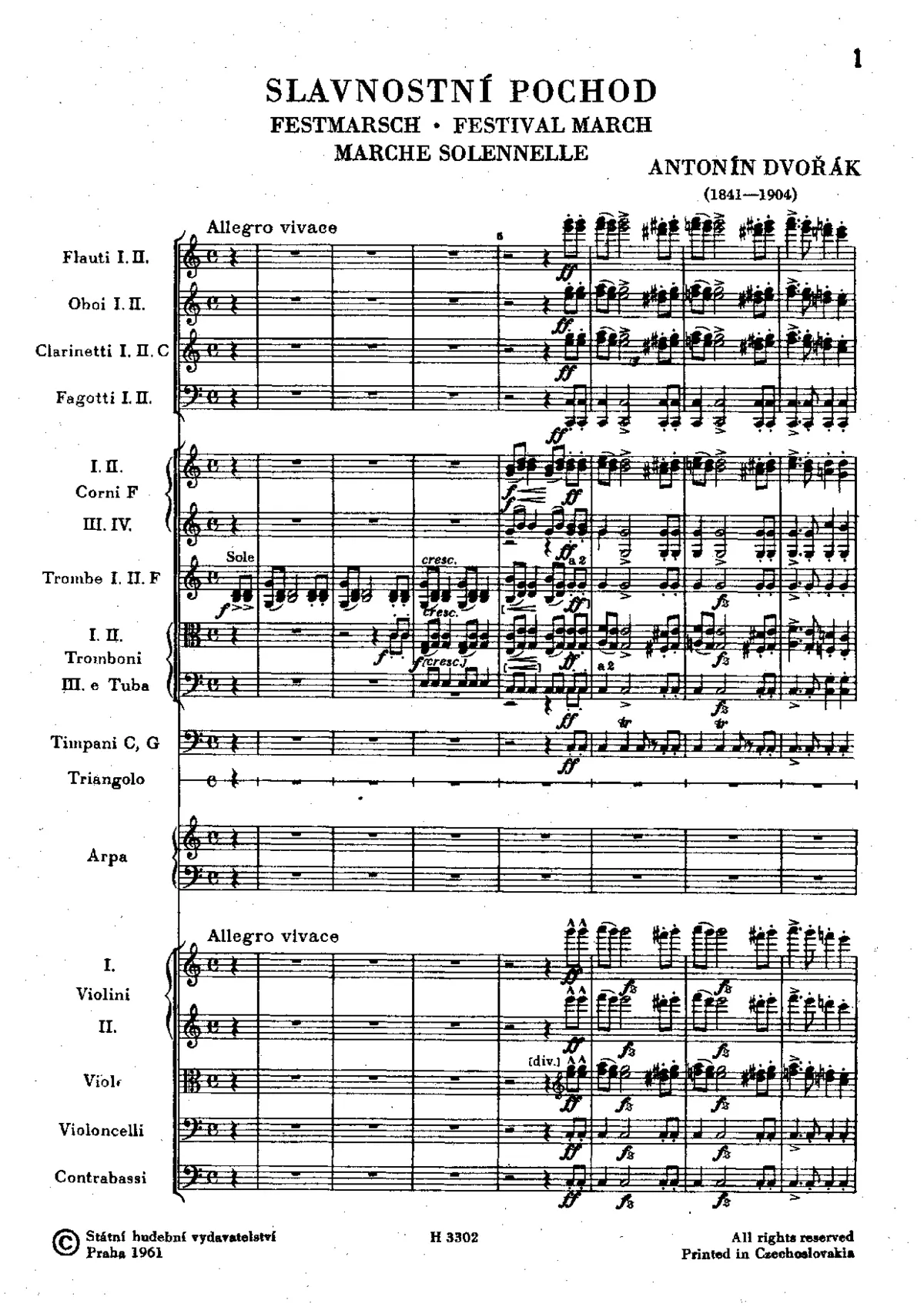 Festival March - Page 1