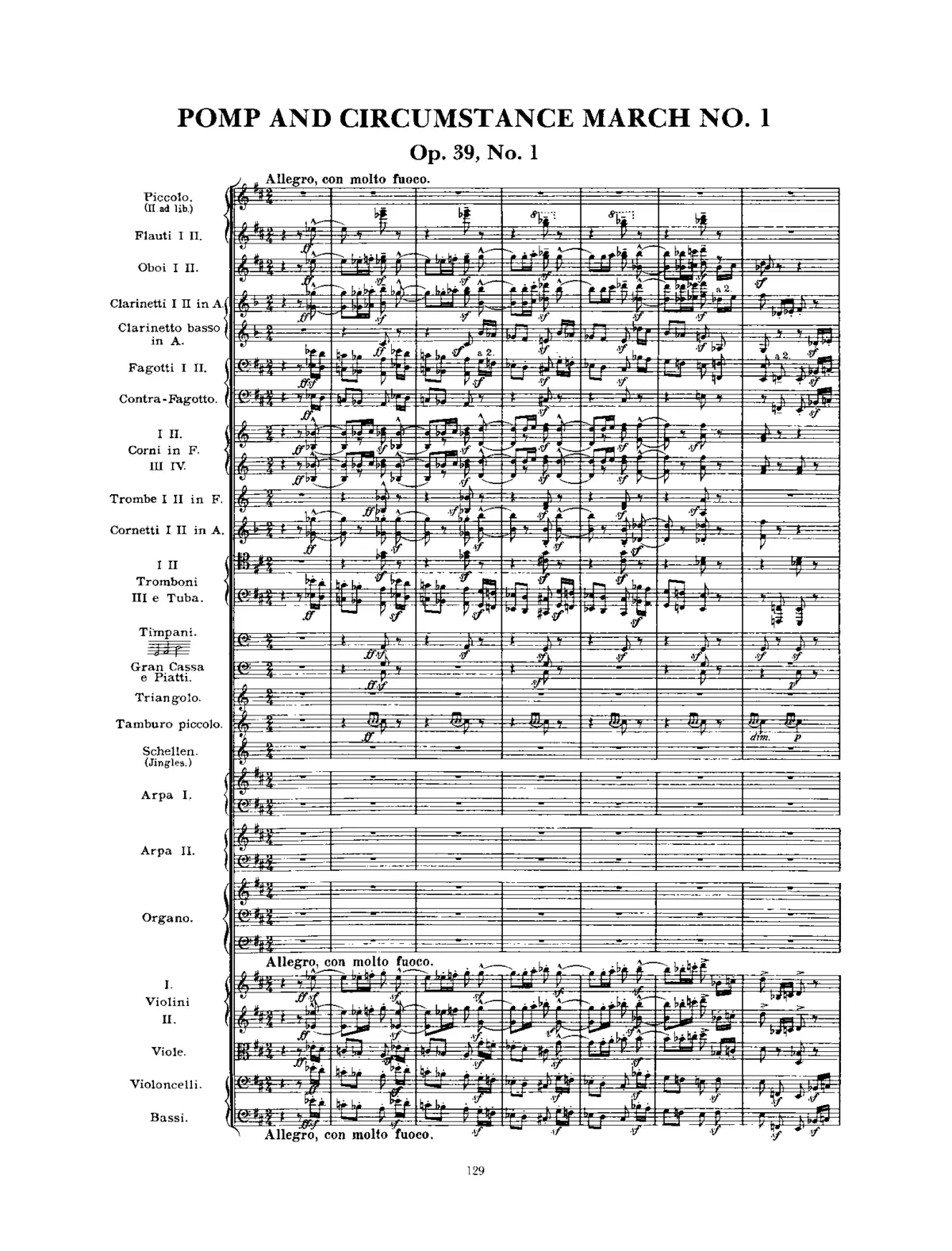 Pomp and Circumstance March No.1 - Page 1