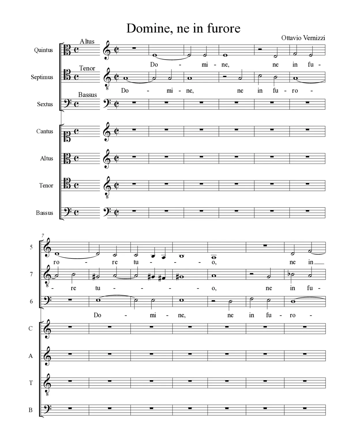 Domine, ne in furore - Page 1