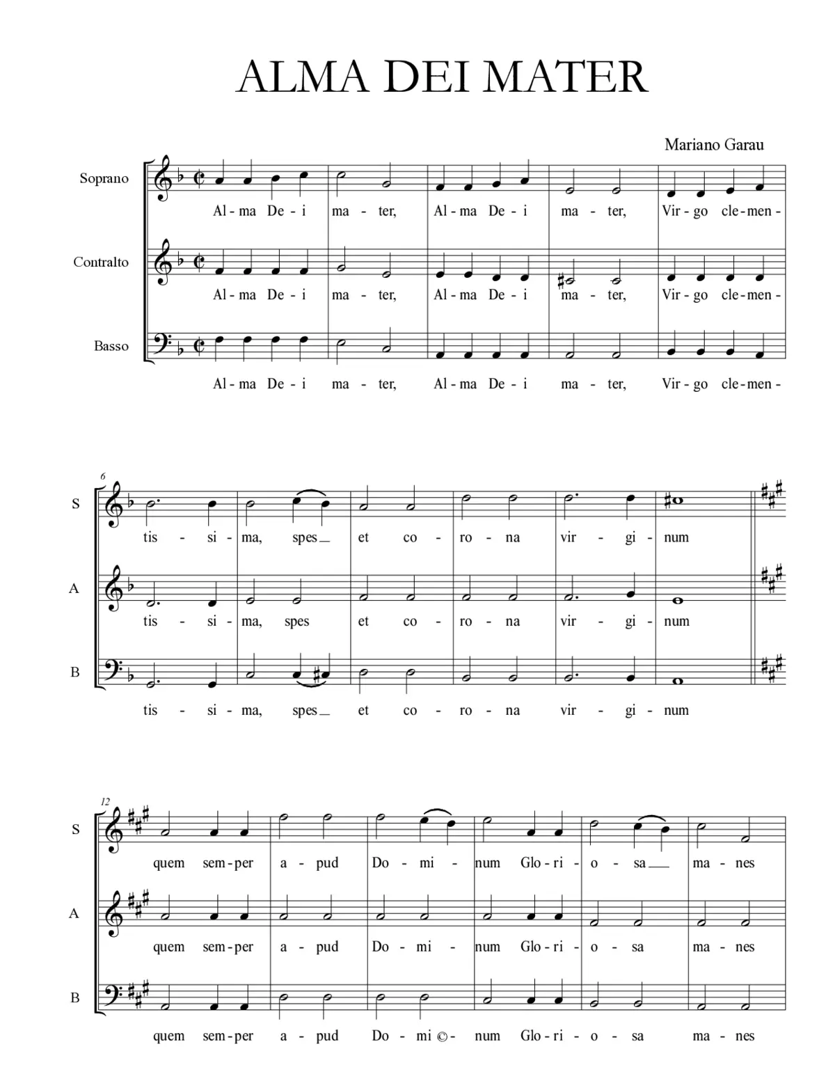 Alma Dei mater - Page 1