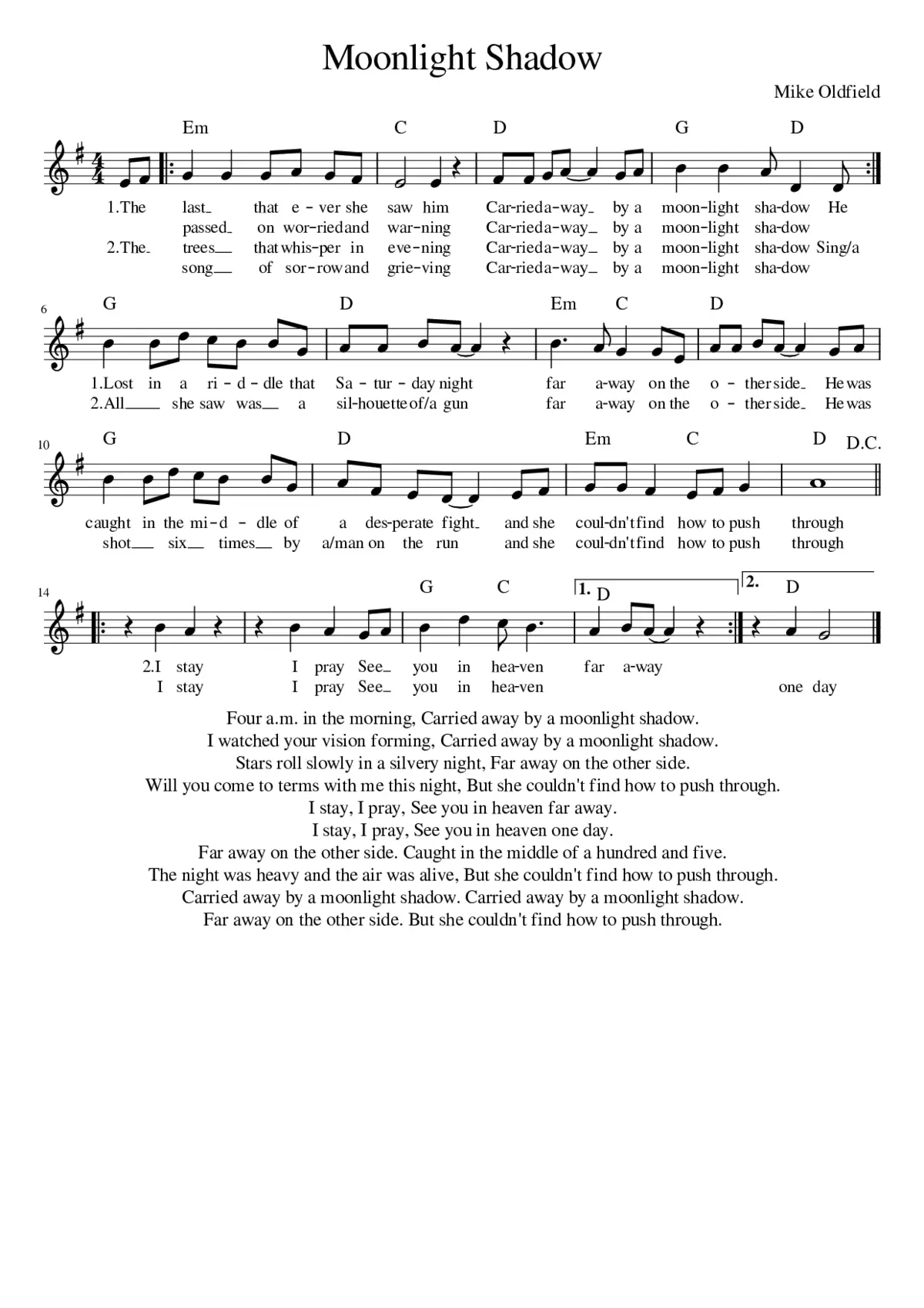 moonlight shadow - Page 1