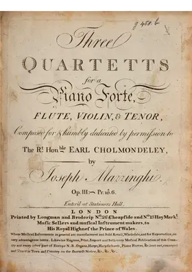 3 Piano Quartets