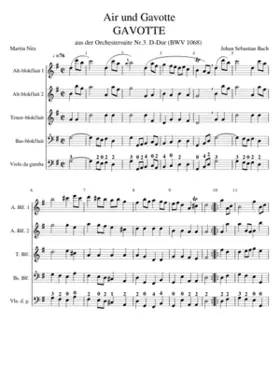 Air 'on the G string' Orchestral Suite No. 3 in D major BWV 1068