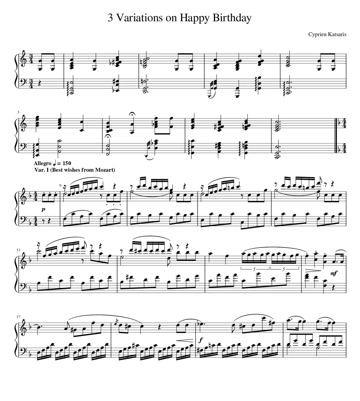 Happy Birthday to You - Page 1