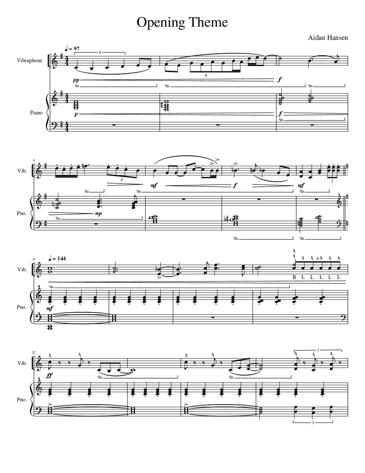 Opening Theme - Page 1