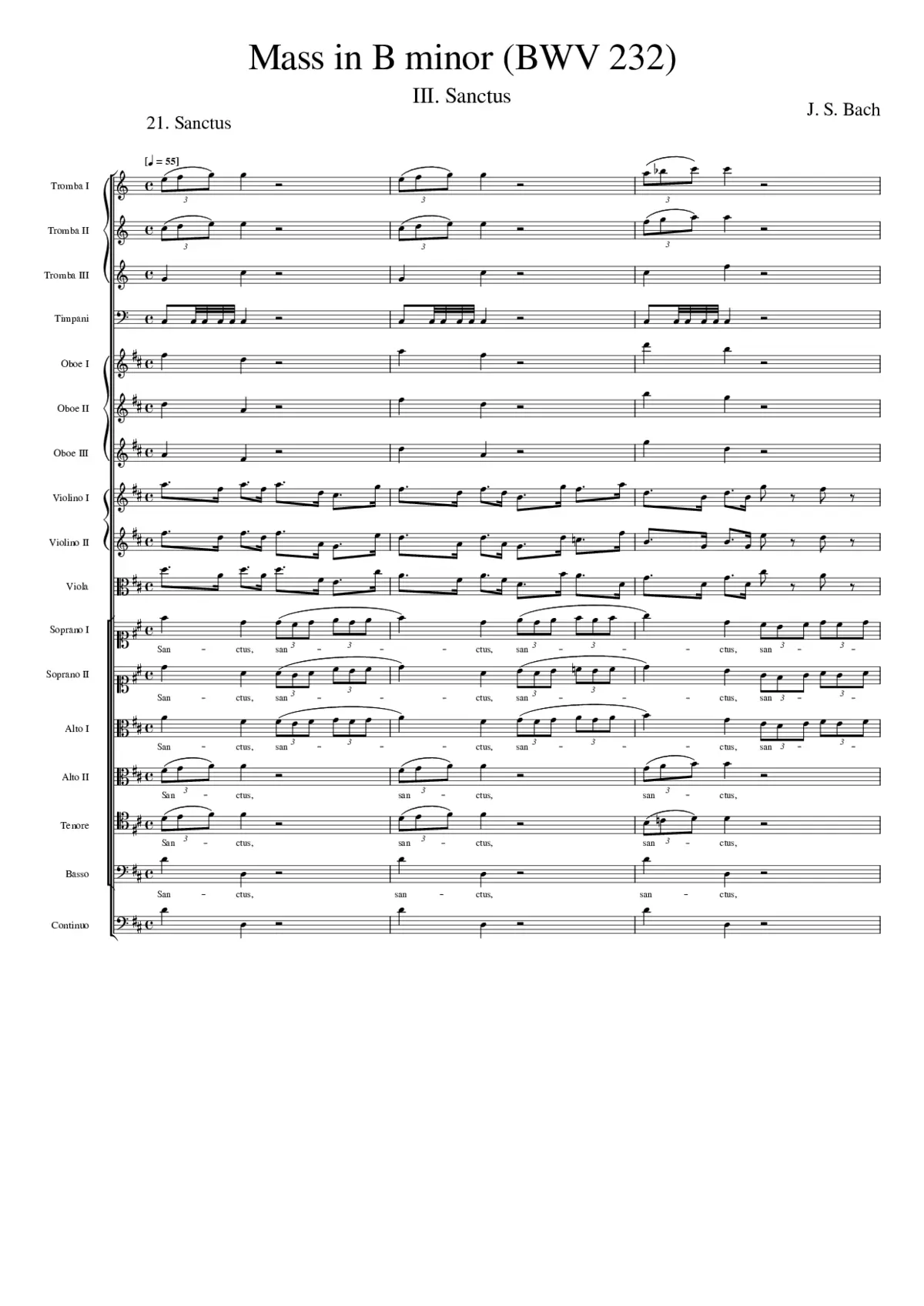Mass in B minor BWV 232 - Page 1