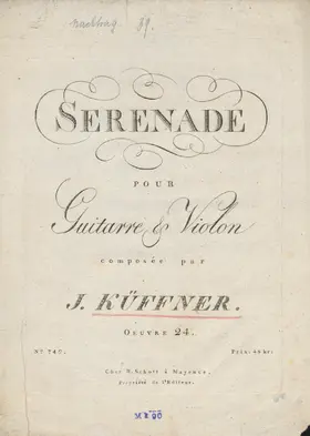 Sérénade pour Guitare et Violon