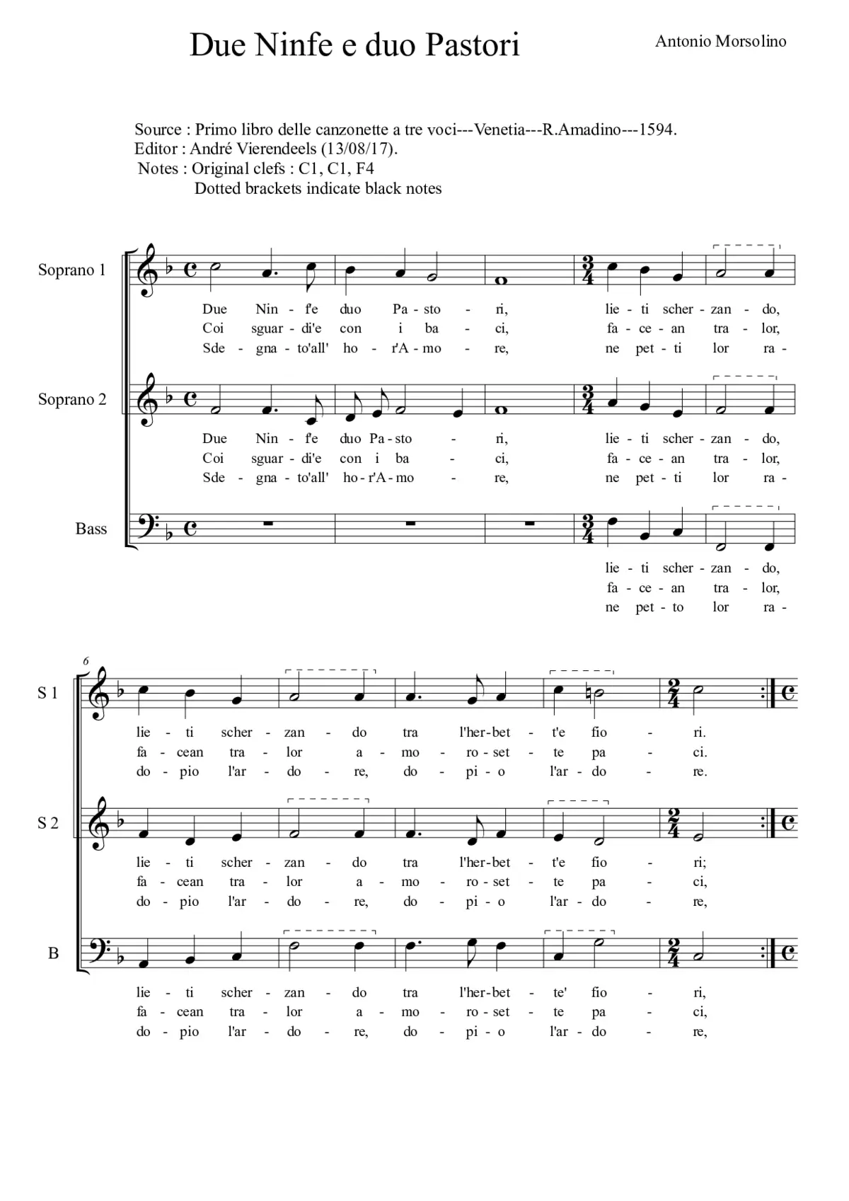 Due ninfe e duo pastori - Page 1