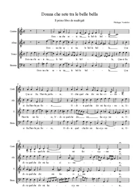 Donna che sete tra le belle bella