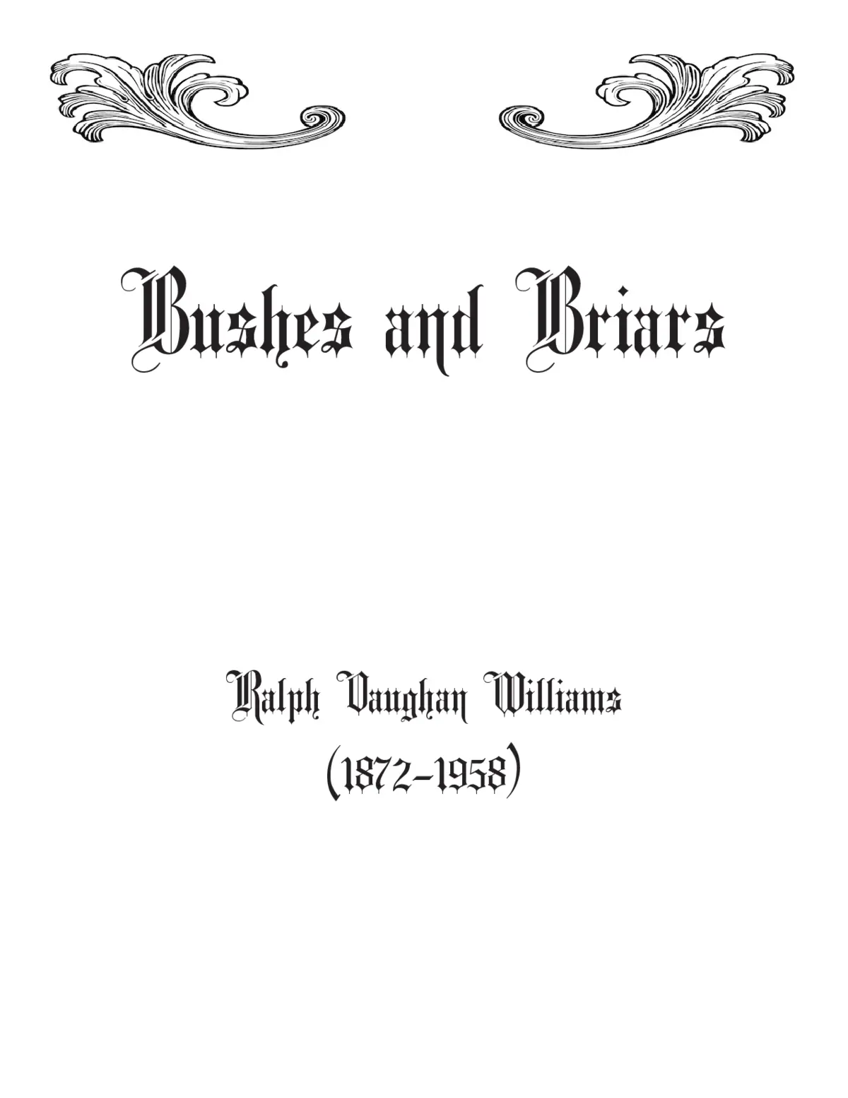 Bushes and briars - Page 1