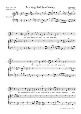 My song shall be of mercy