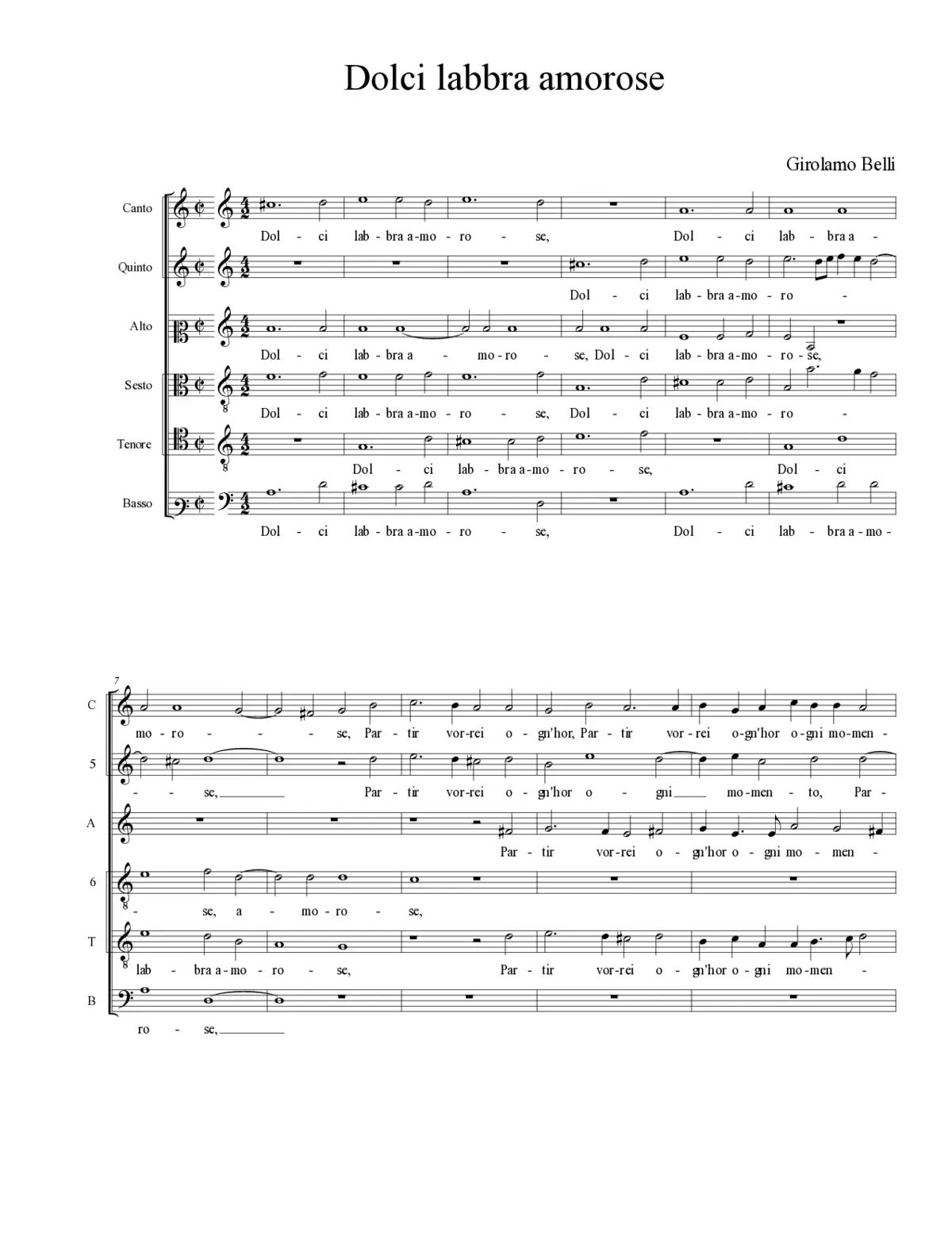 Dolci labbra amorose - Page 1