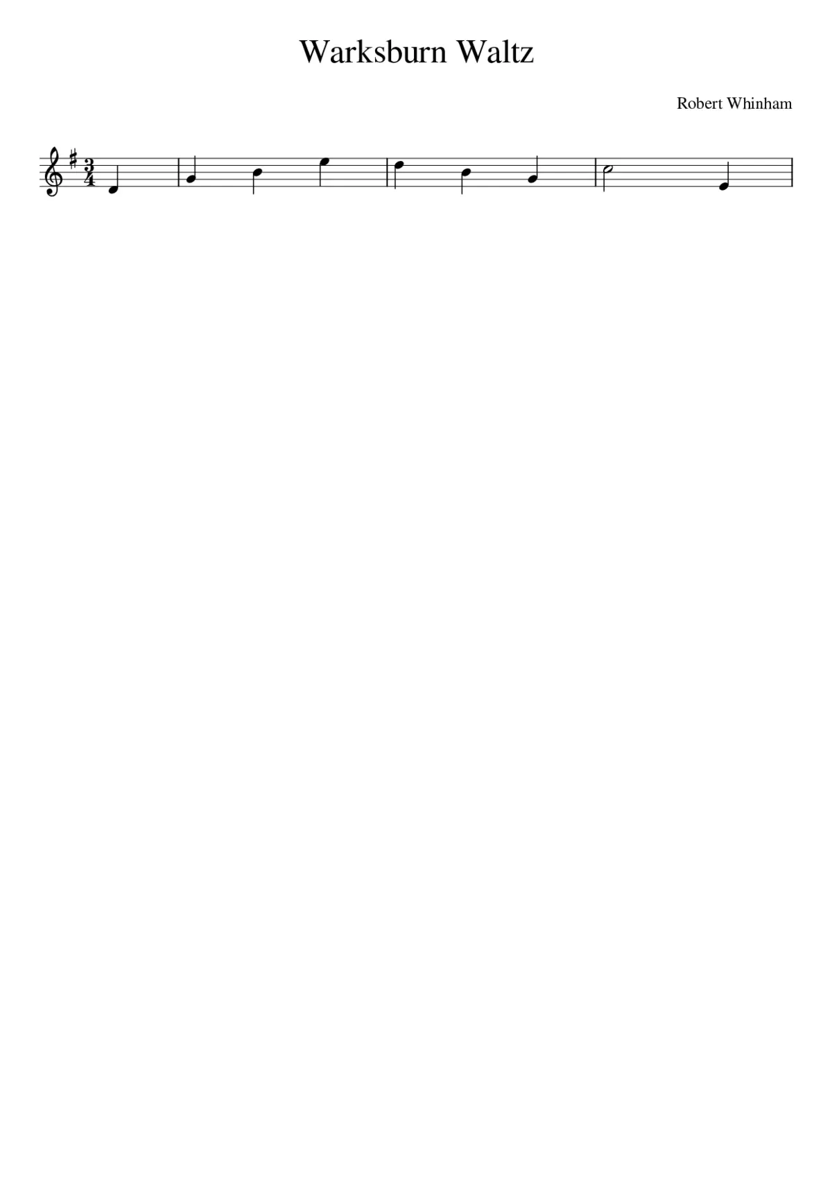 Warksburn Waltz - Page 1