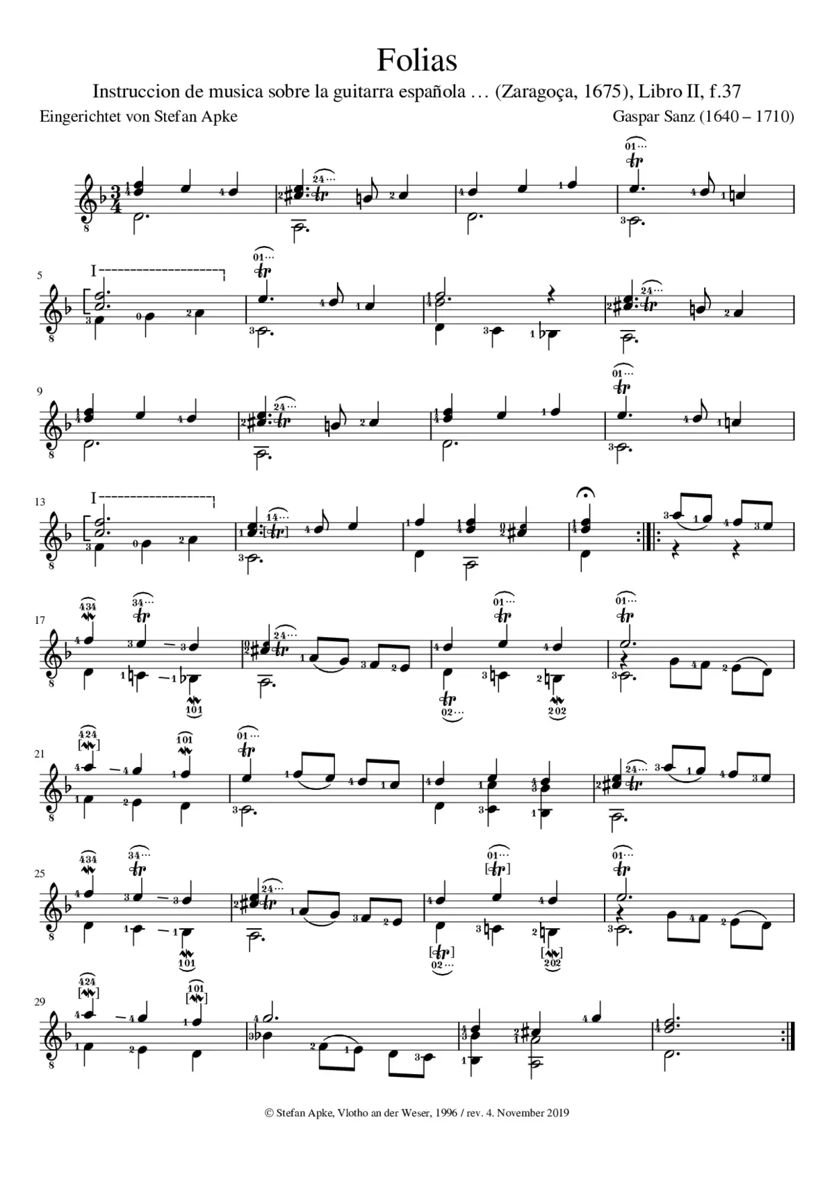 Folias, Libro II - Page 1