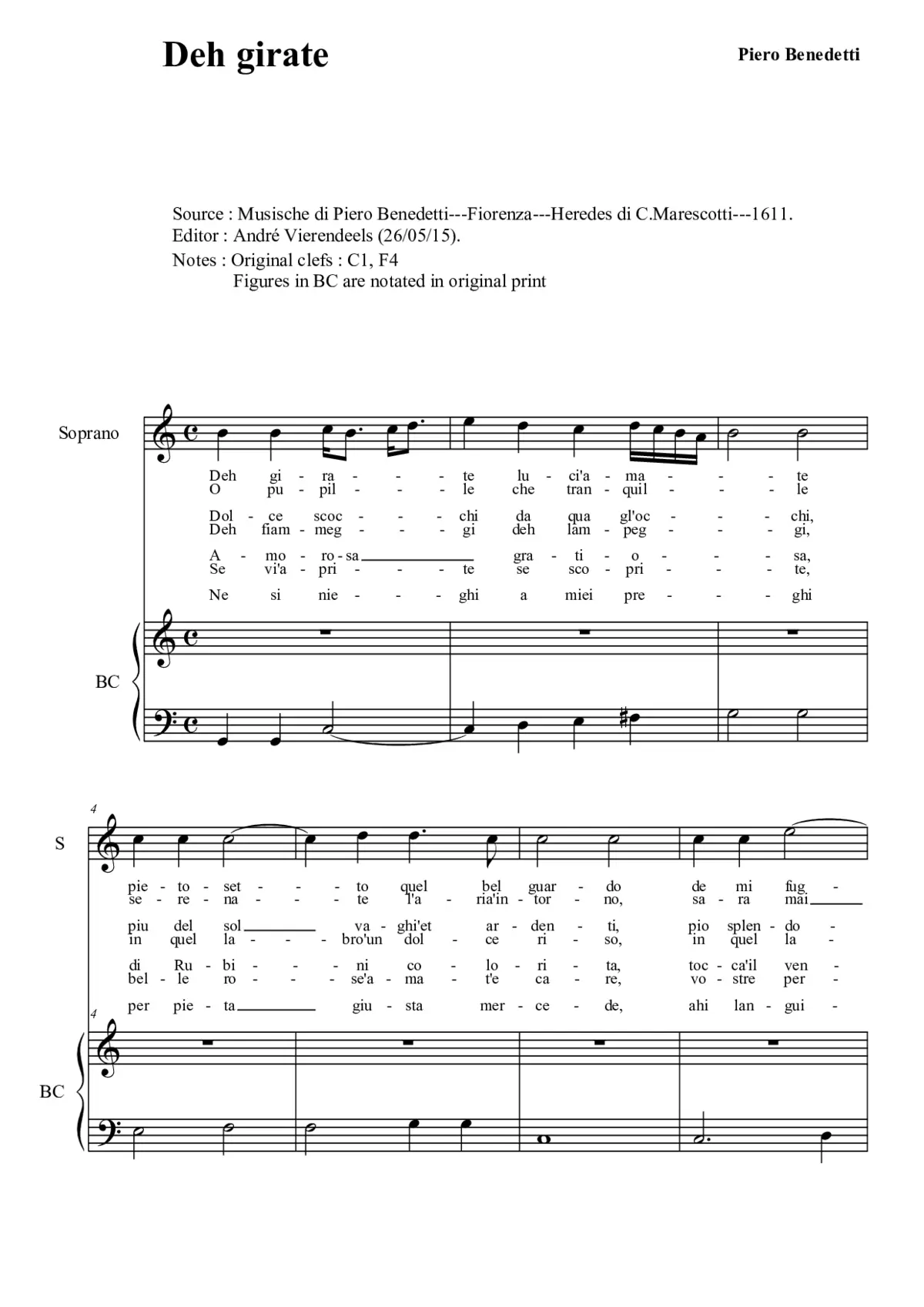 Deh girate luci amate - Page 1