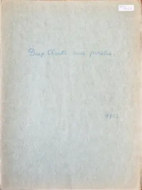 Deux Chants sans paroles