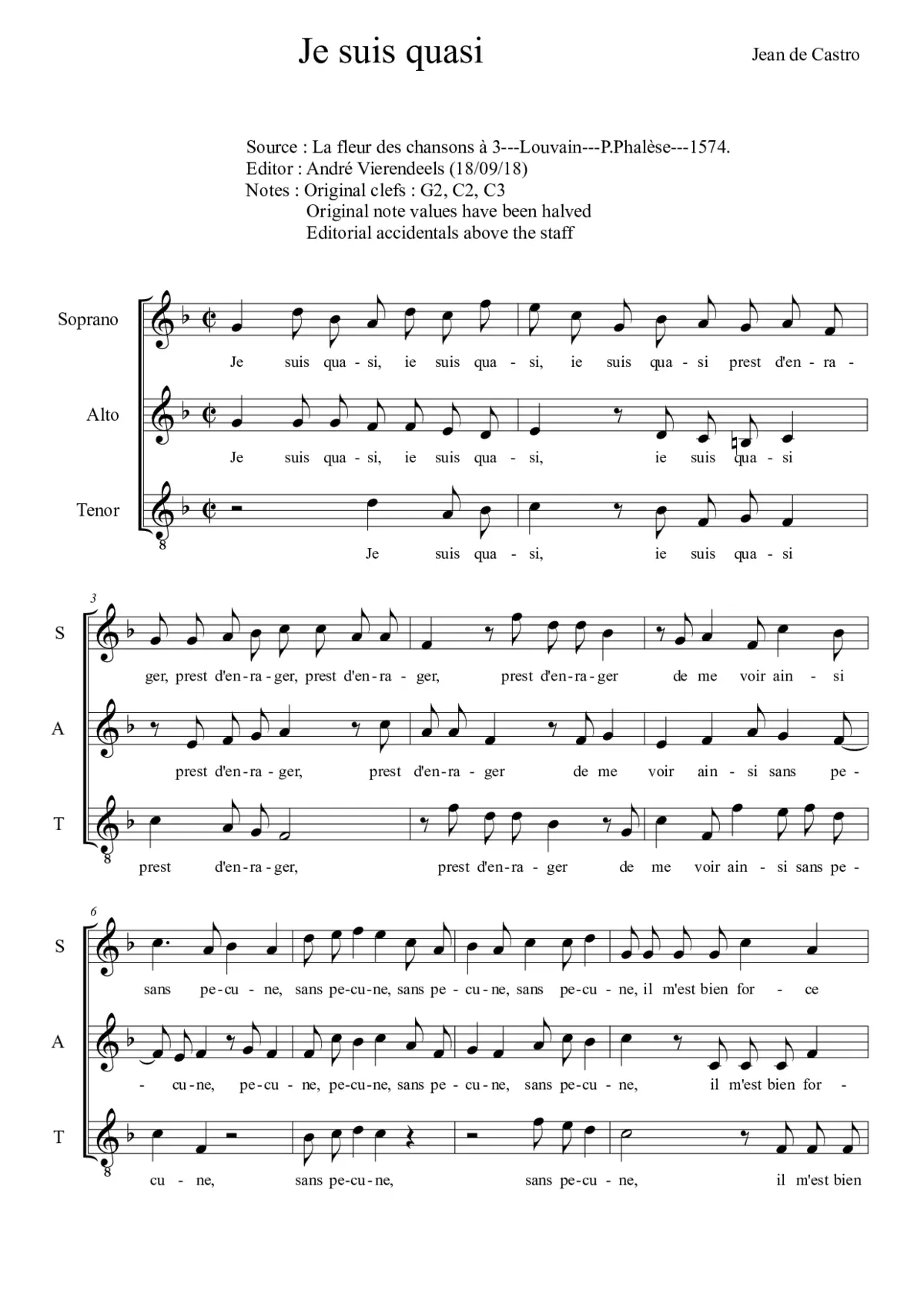 Je suis quasi prest - Page 1