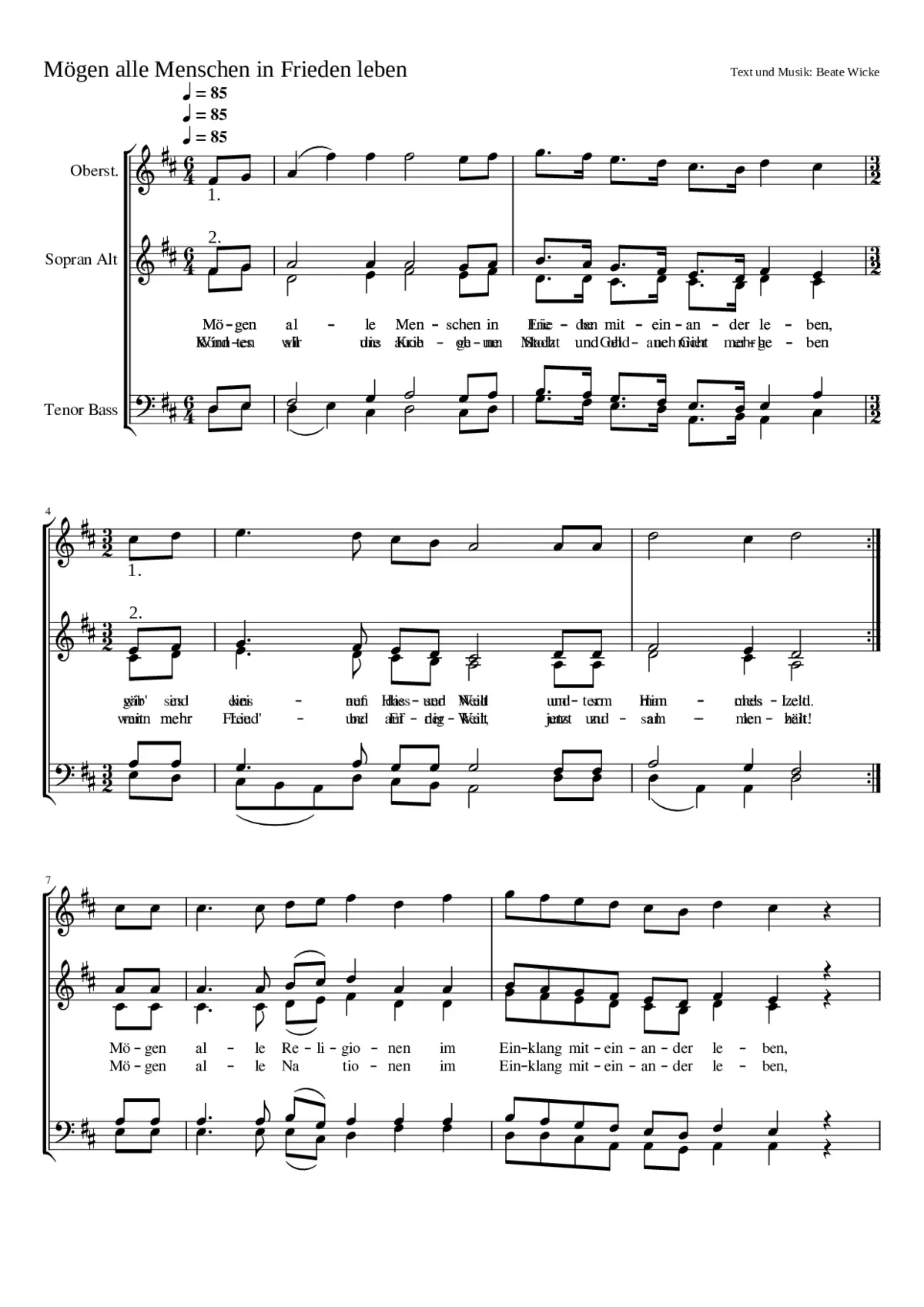 Mögen alle Menschen - Page 1