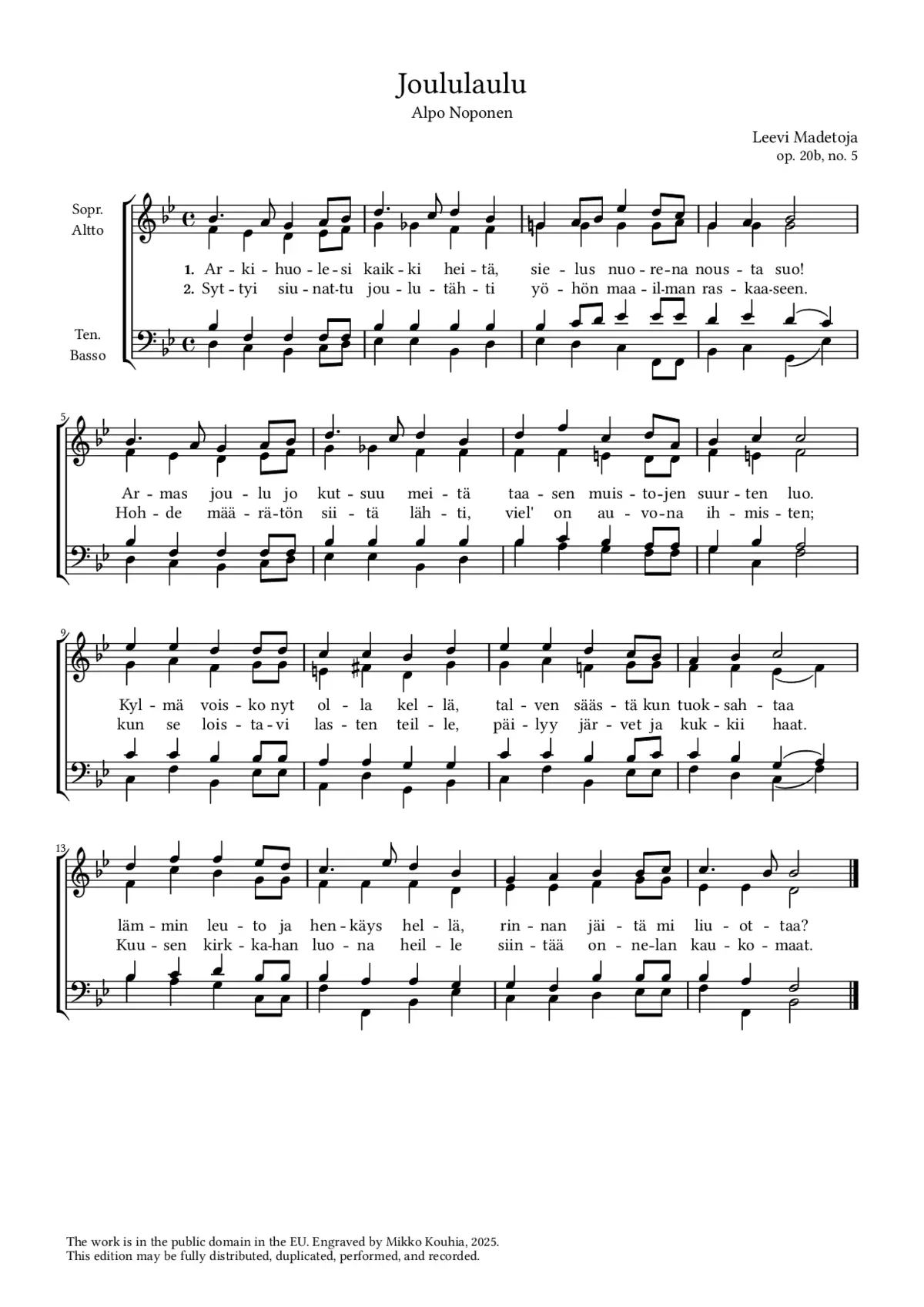 Joululaulu - Page 1