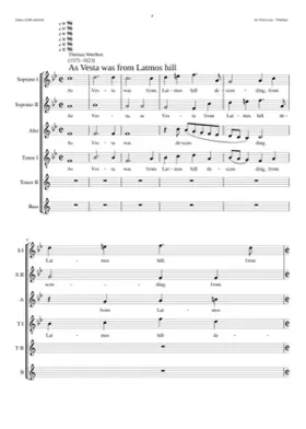 As Vesta was from Latmos Hill Descending