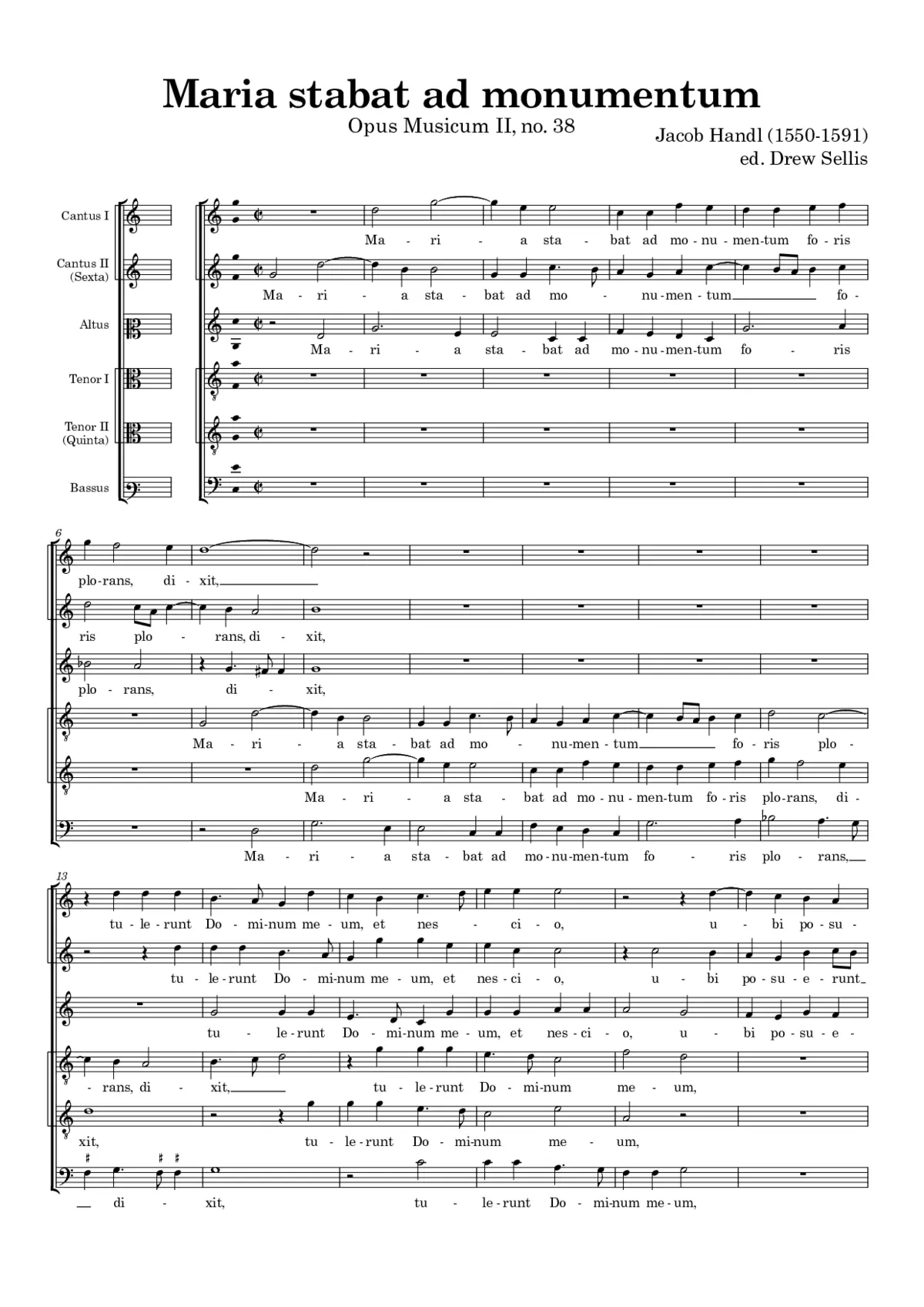 Maria stabat ad monumentum - Page 1