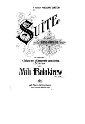 Suite for Piano 4 hands