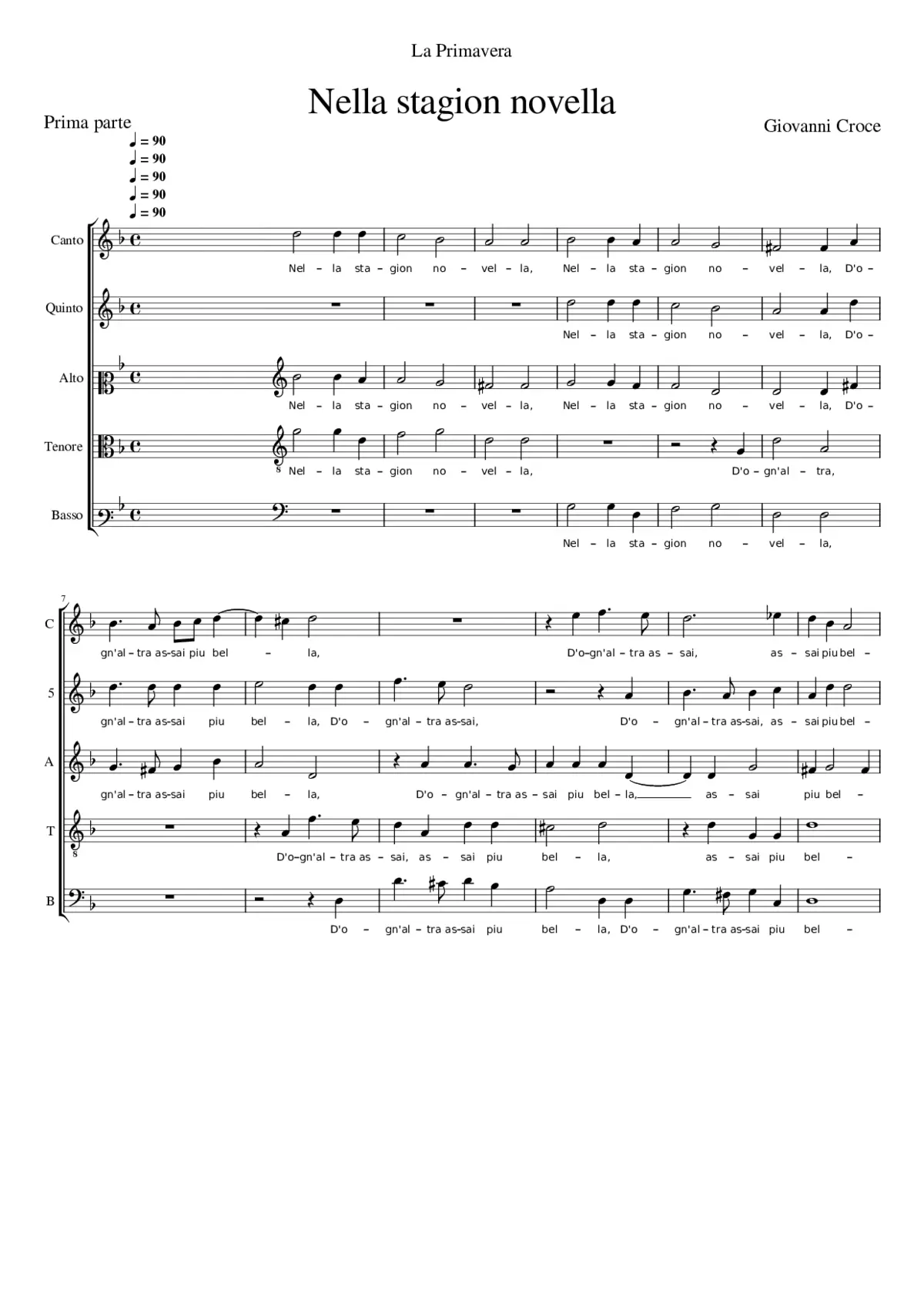 Nella stagion novella - Page 1