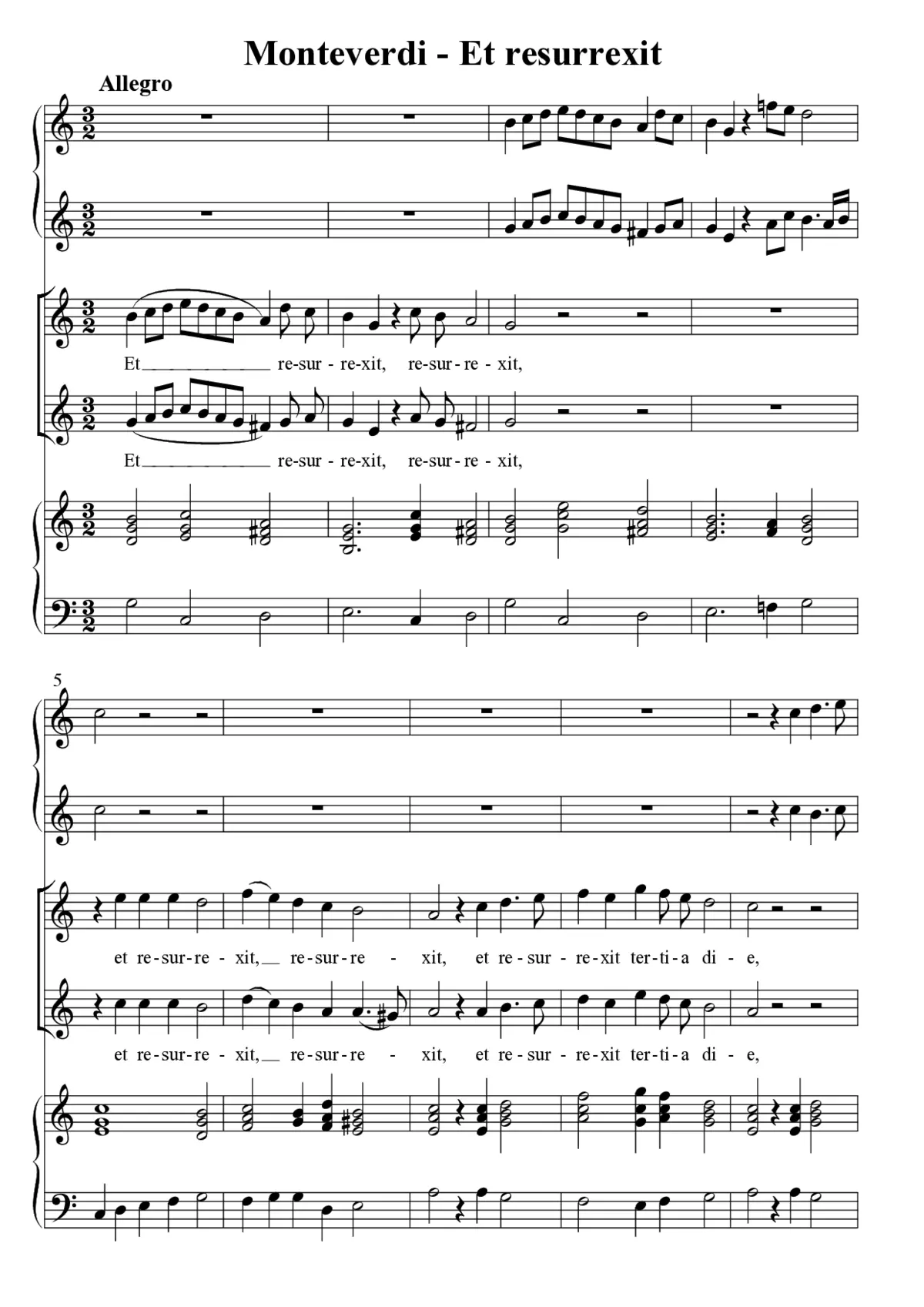 Et resurrexit - Page 1