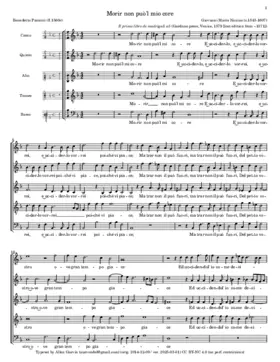 Morir non puo'l mio core