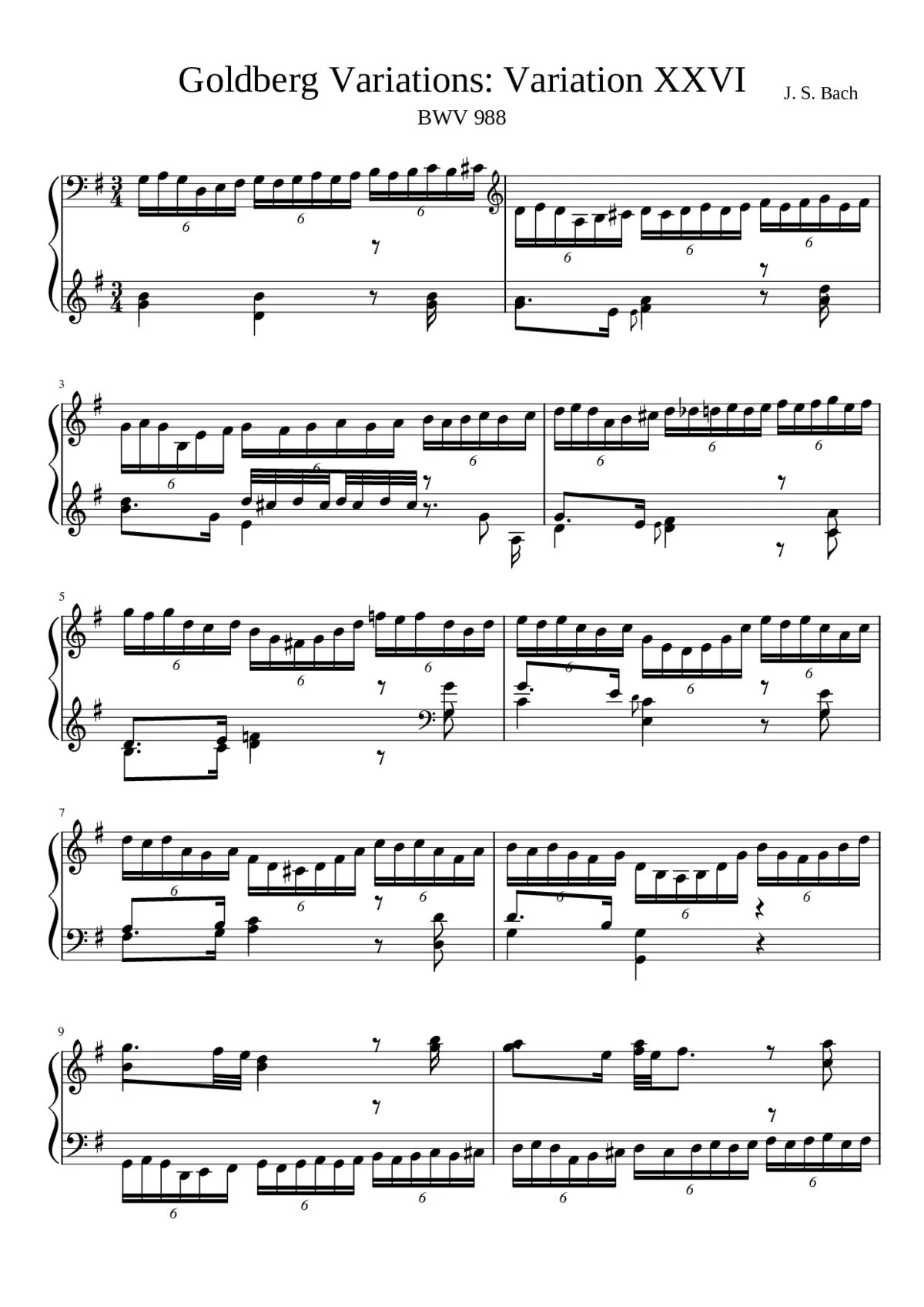 Goldberg-Variationen BWV 988 - Page 1